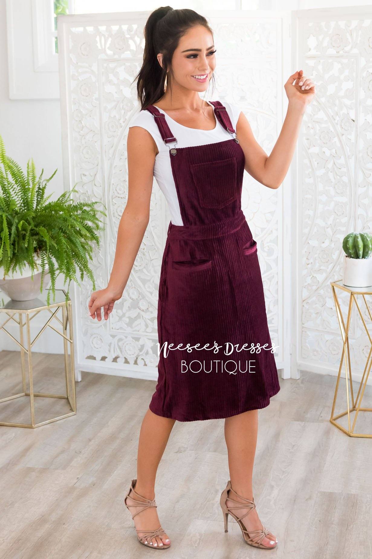 The Pollyanna Overall Dress Modest Dresses vendor-unknown 