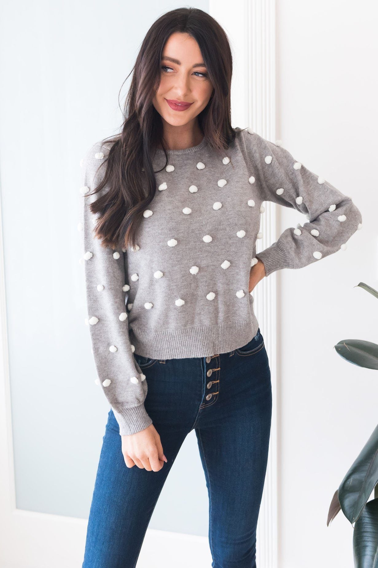 Frozen In Time Modest Sweater Modest Dresses vendor-unknown 