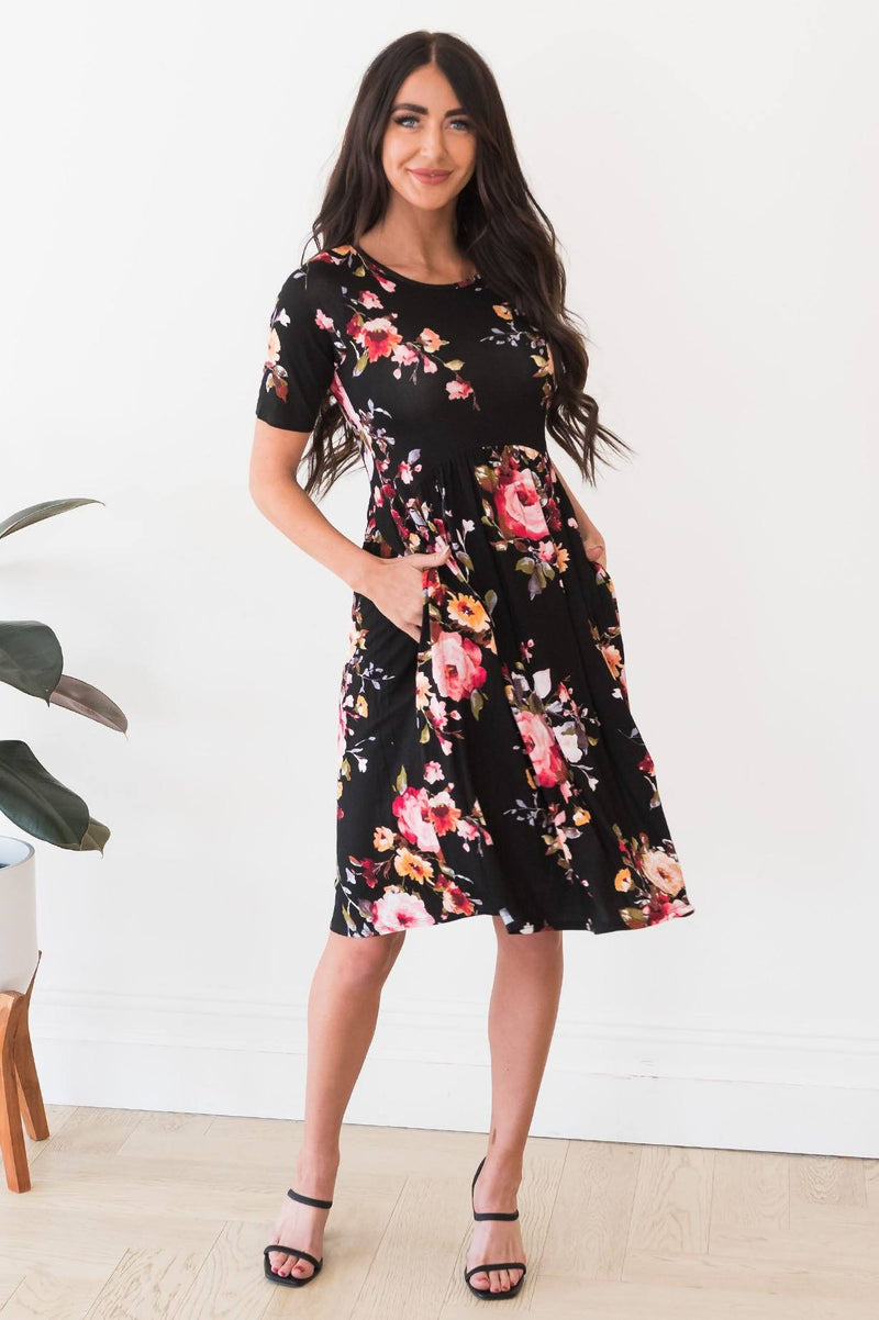 The Prim Modest Mid-Length Dress