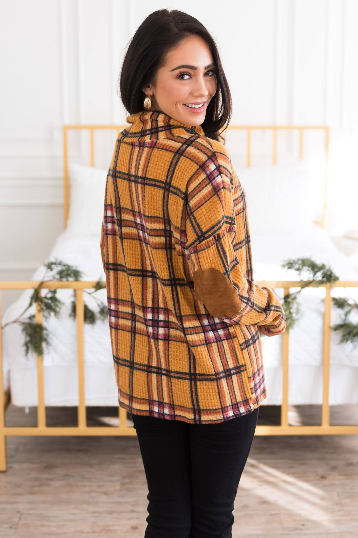 Beautiful In Plaid Modest Top Modest Dresses vendor-unknown 
