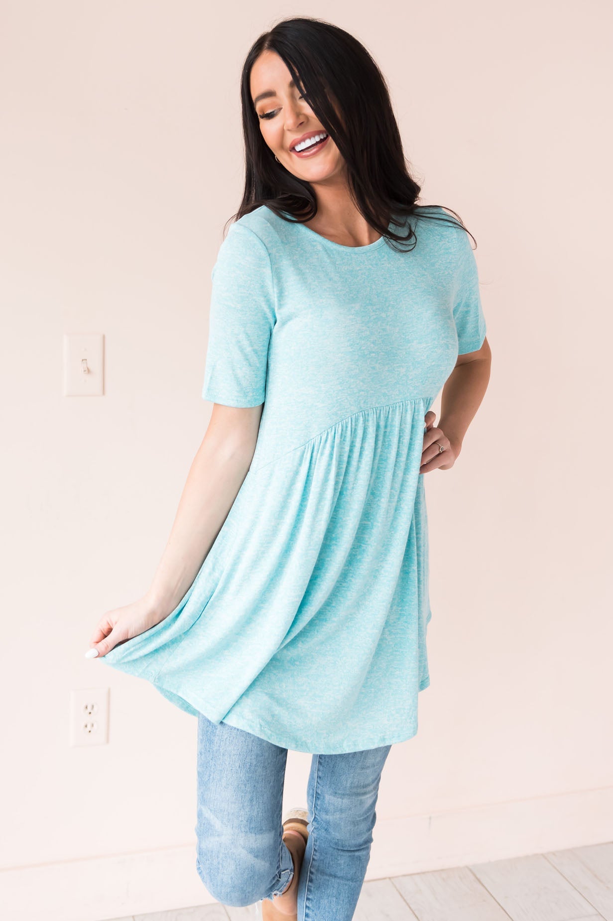 Sweet Hello Modest Baby Doll Top Modest Dresses vendor-unknown 