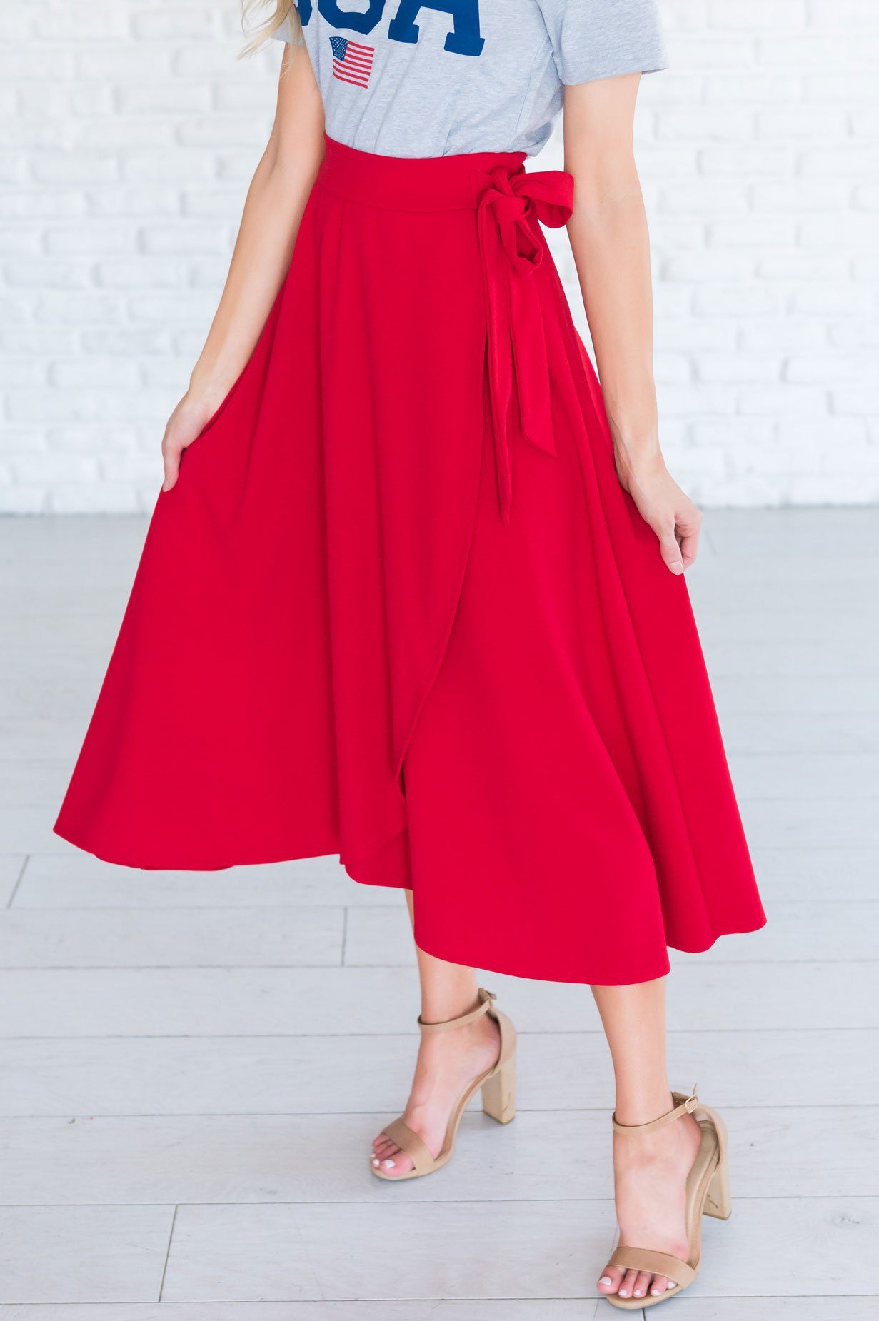 Stand By Our Love Modest Circle Skirt Modest Dresses vendor-unknown 