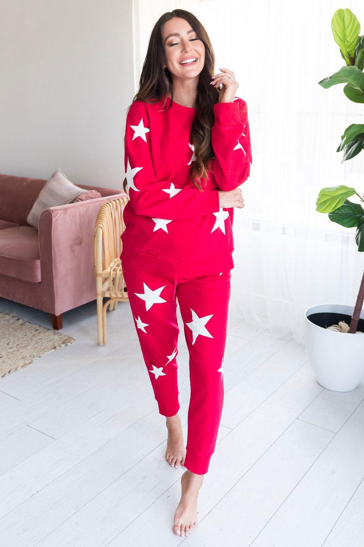 Star Gazer Modest Sweat Set Tops vendor-unknown 