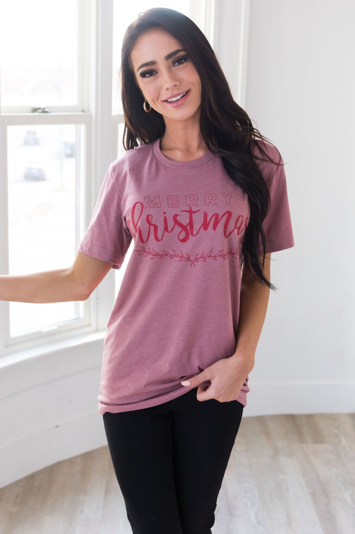 Merry Christmas Modest Tee Modest Dresses vendor-unknown 