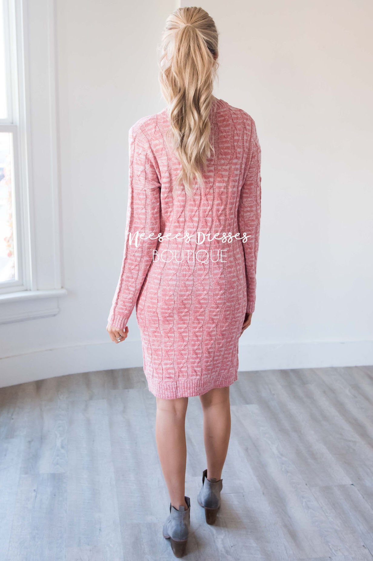 The Anistin Sweater Dress Modest Dresses vendor-unknown 