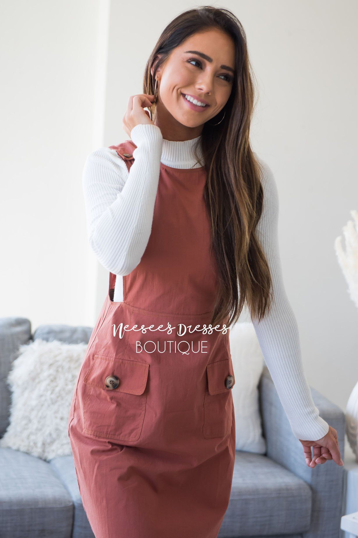 The Kyimm Overall Dress Modest Dresses vendor-unknown 