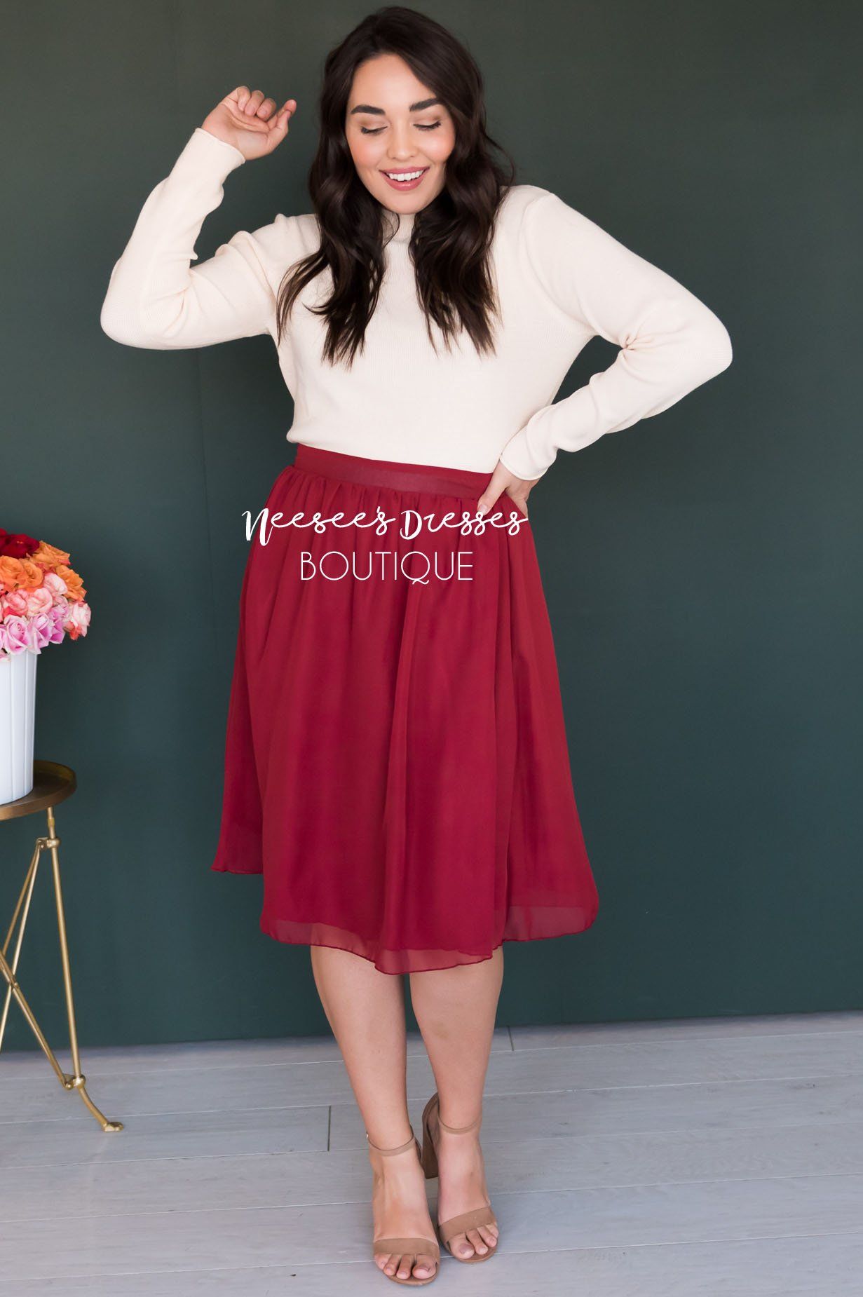 Dream On Knit Sweater Modest Dresses vendor-unknown 