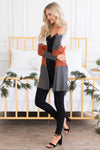 Candy Corn Modest Thermal Cardigan Modest Dresses vendor-unknown