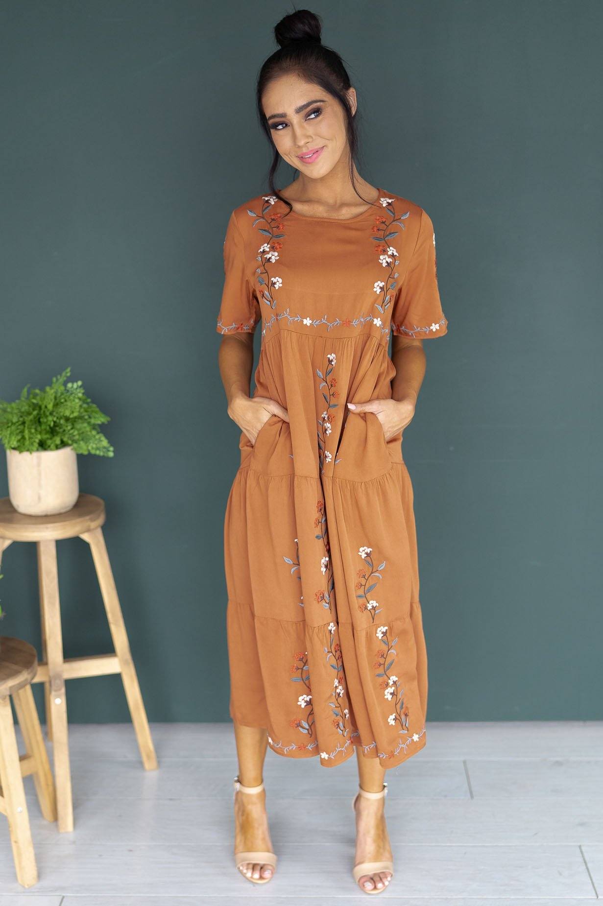 The Allegra Modest Dresses vendor-unknown 