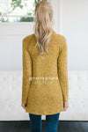 Lace & Buttons Cowl Neck Sweater Tops vendor-unknown