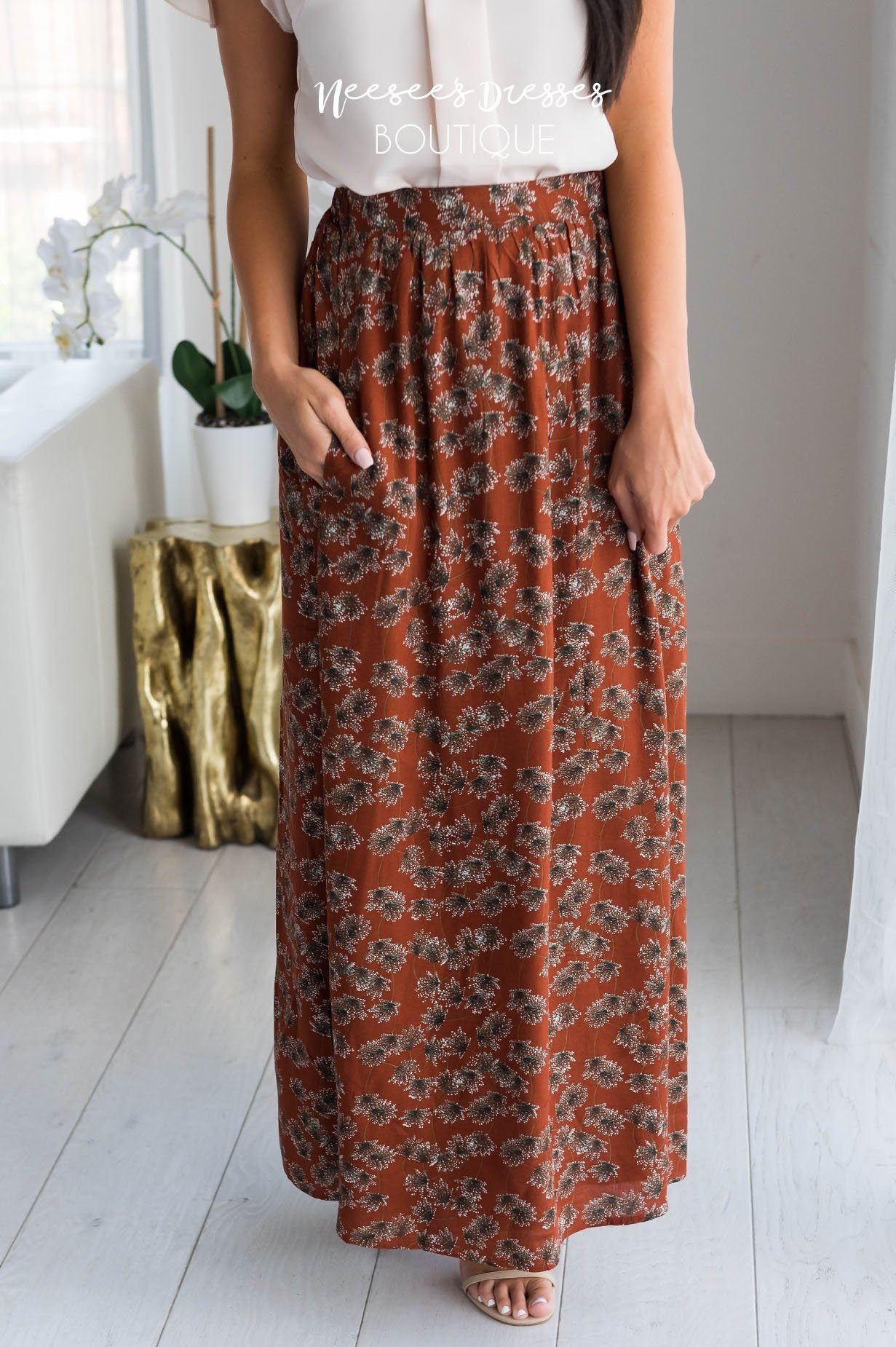 Bring The Fun Paisley Maxi Skirt Modest Dresses vendor-unknown 