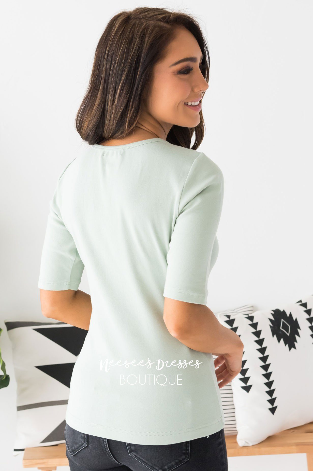 Silky Soft Sage Top Tops vendor-unknown 