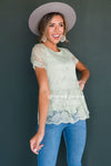 Better Days Ahead Modest Lace Top Tops vendor-unknown