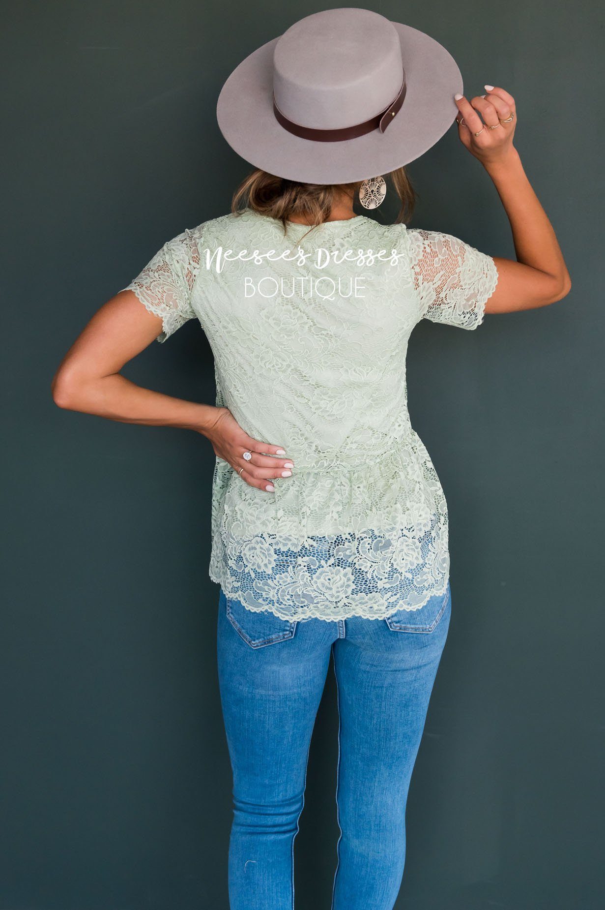 Better Days Ahead Modest Lace Top Tops vendor-unknown 