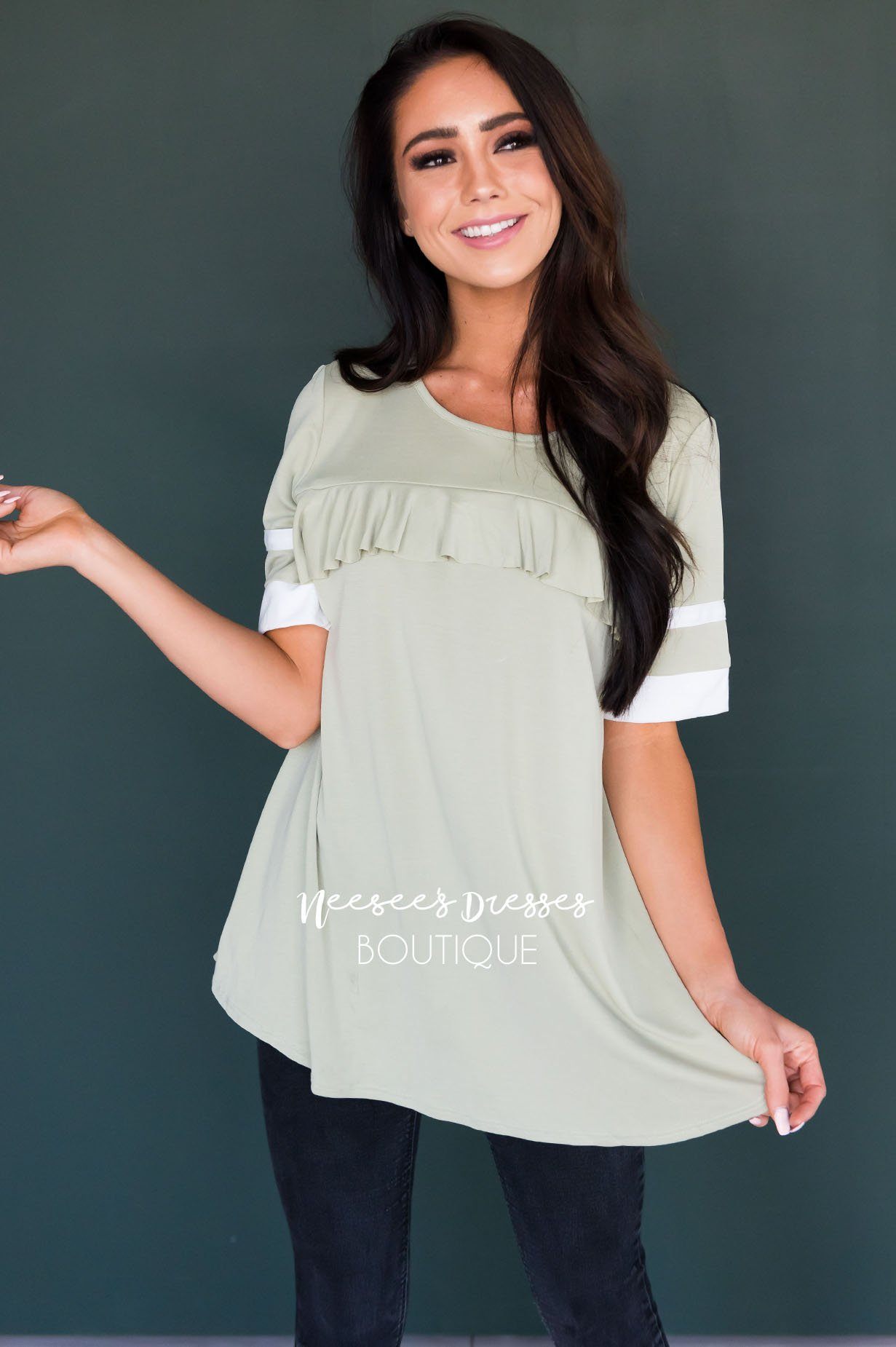 Loved You First Modest Top Tops vendor-unknown 