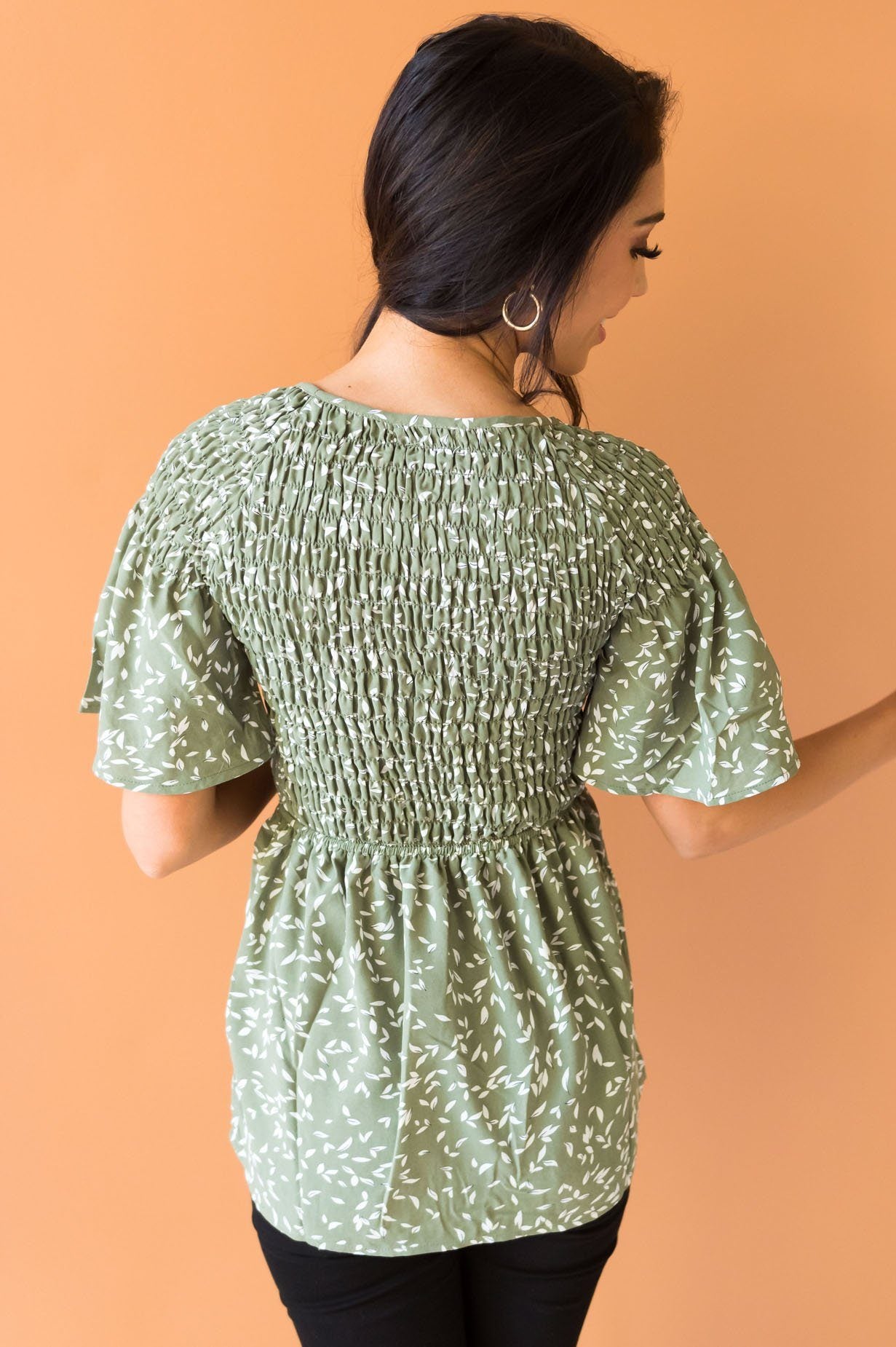 Midnight Blues Modest Blouse Tops vendor-unknown 