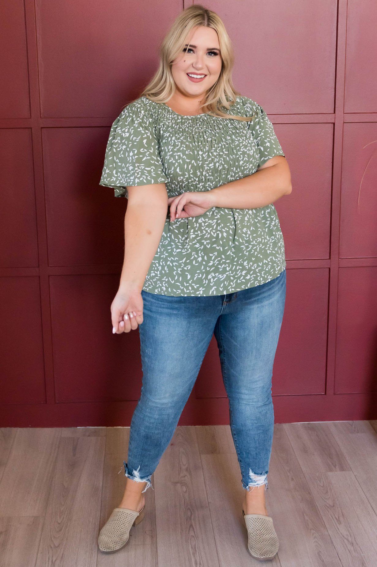 Midnight Blues Modest Blouse Tops vendor-unknown 