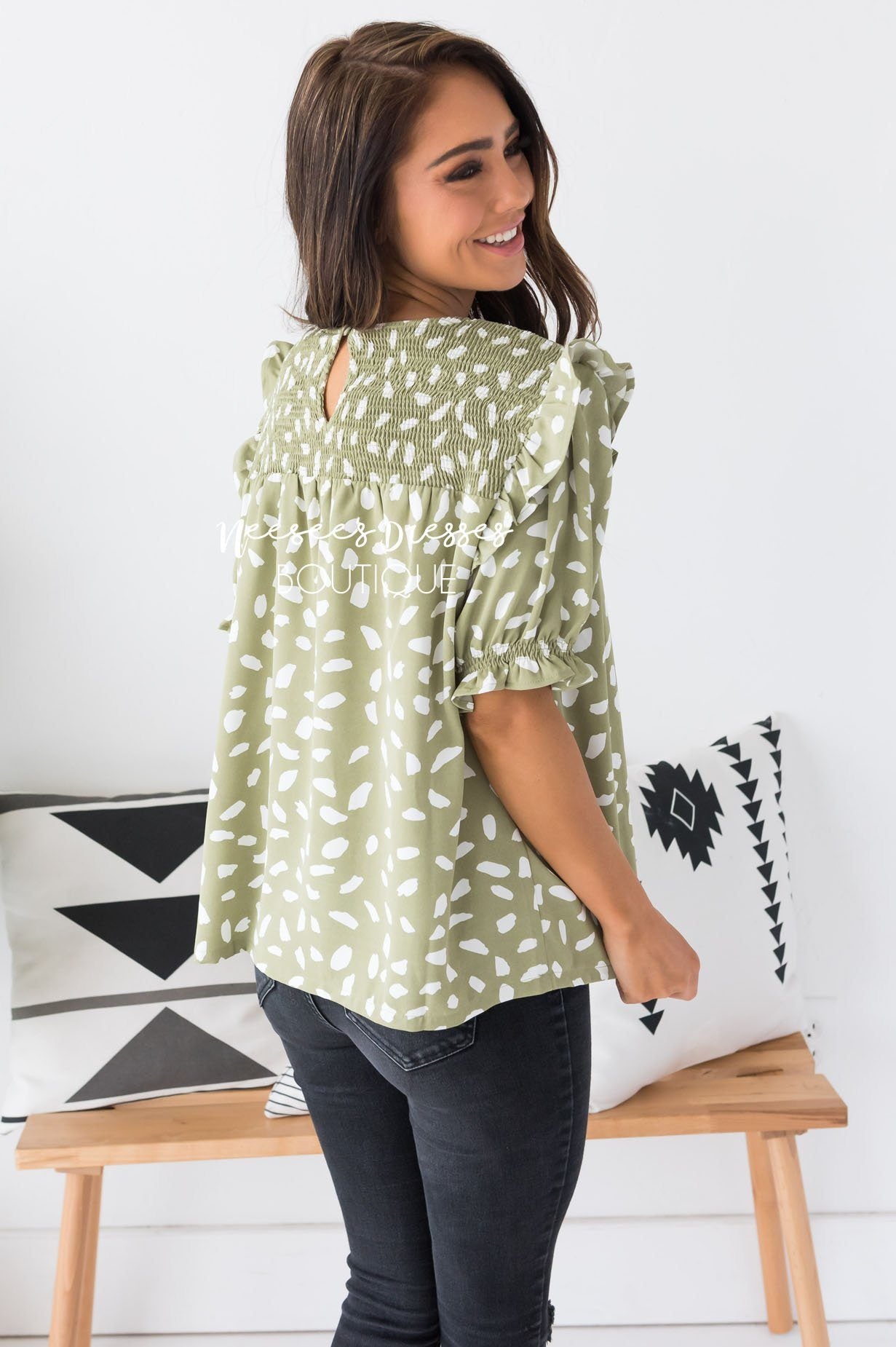 Good Impression Modest Blouse Tops vendor-unknown 