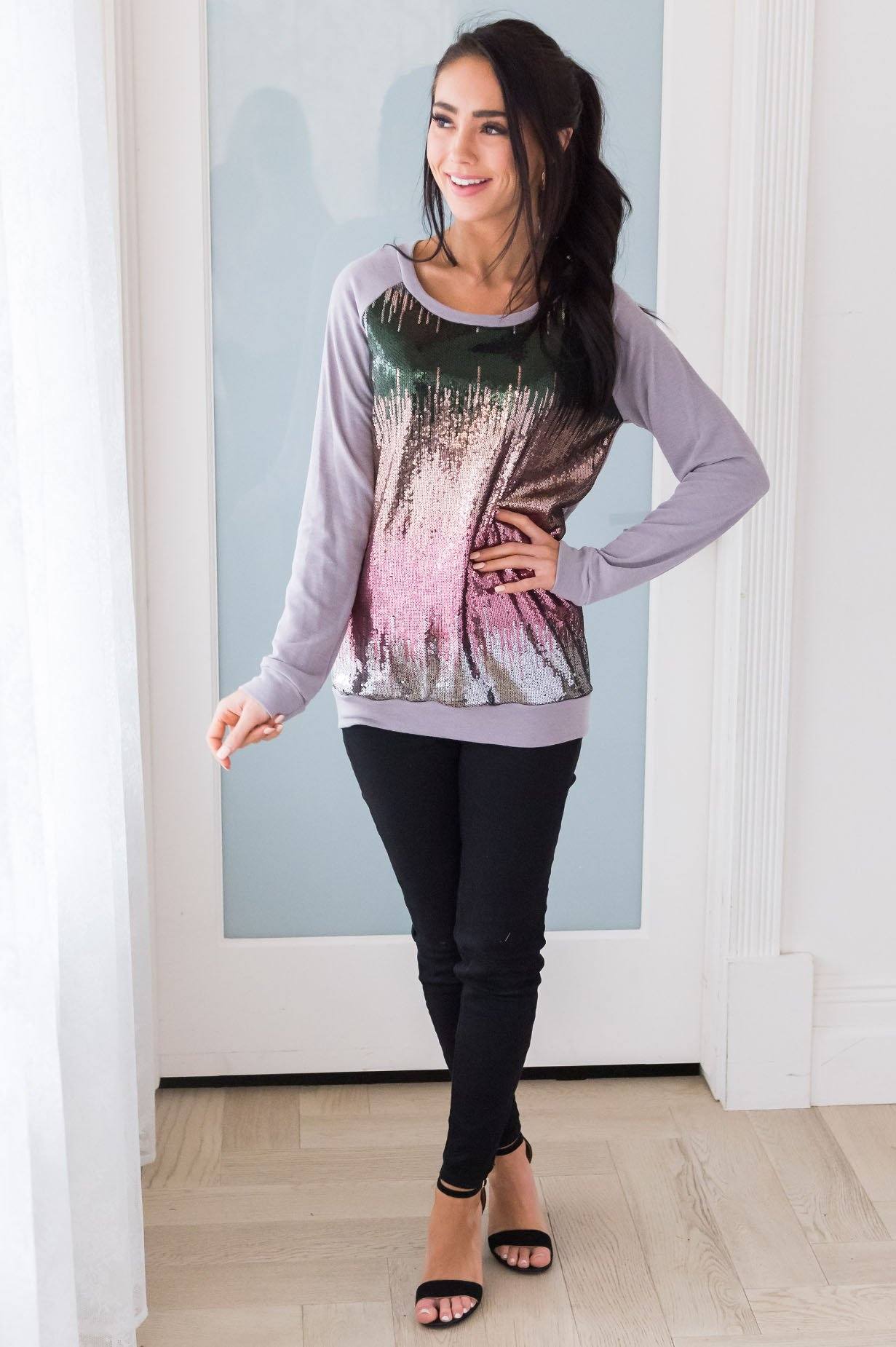 Layers of Joy Modest Sweatshirt Modest Dresses vendor-unknown 