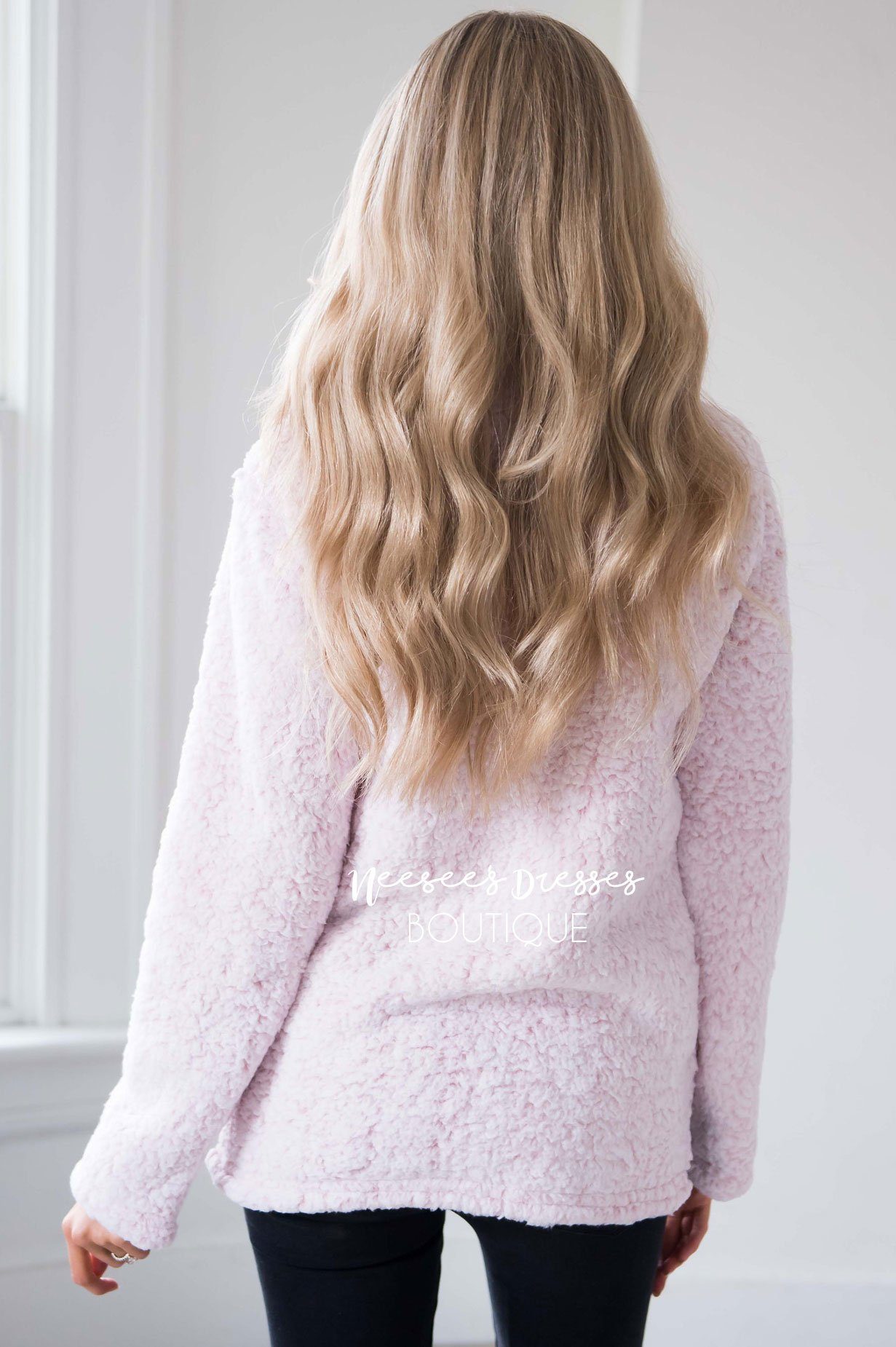 Sherpa Fleece Front Zip Sweater Tops vendor-unknown 