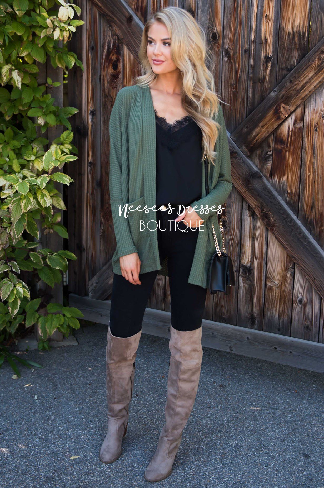 Shine Bright Thermal Cardigan Tops vendor-unknown 
