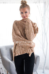 Show Stopper Animal Print Sweater Tops vendor-unknown