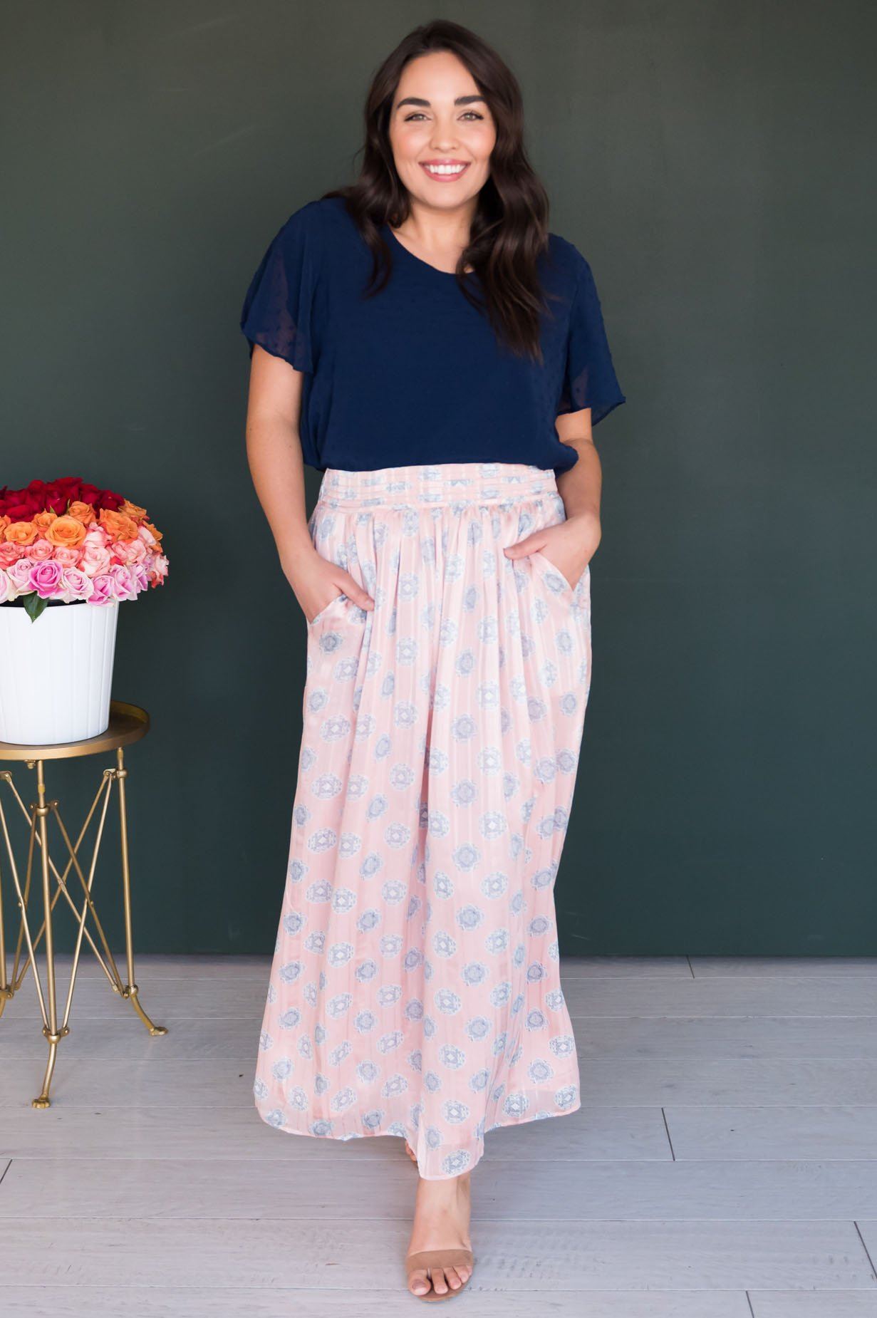 Always Loving Medallion Maxi Skirt Skirts vendor-unknown 