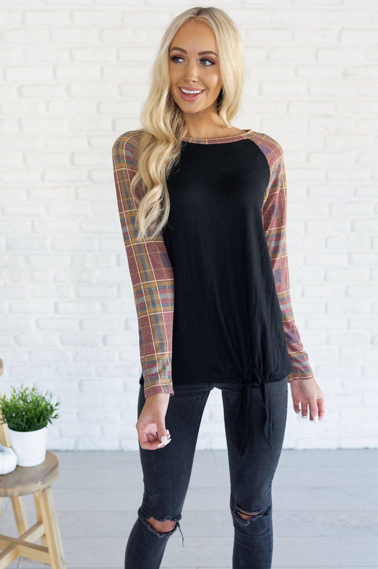 Thankful For You Modest Top Modest Dresses vendor-unknown 