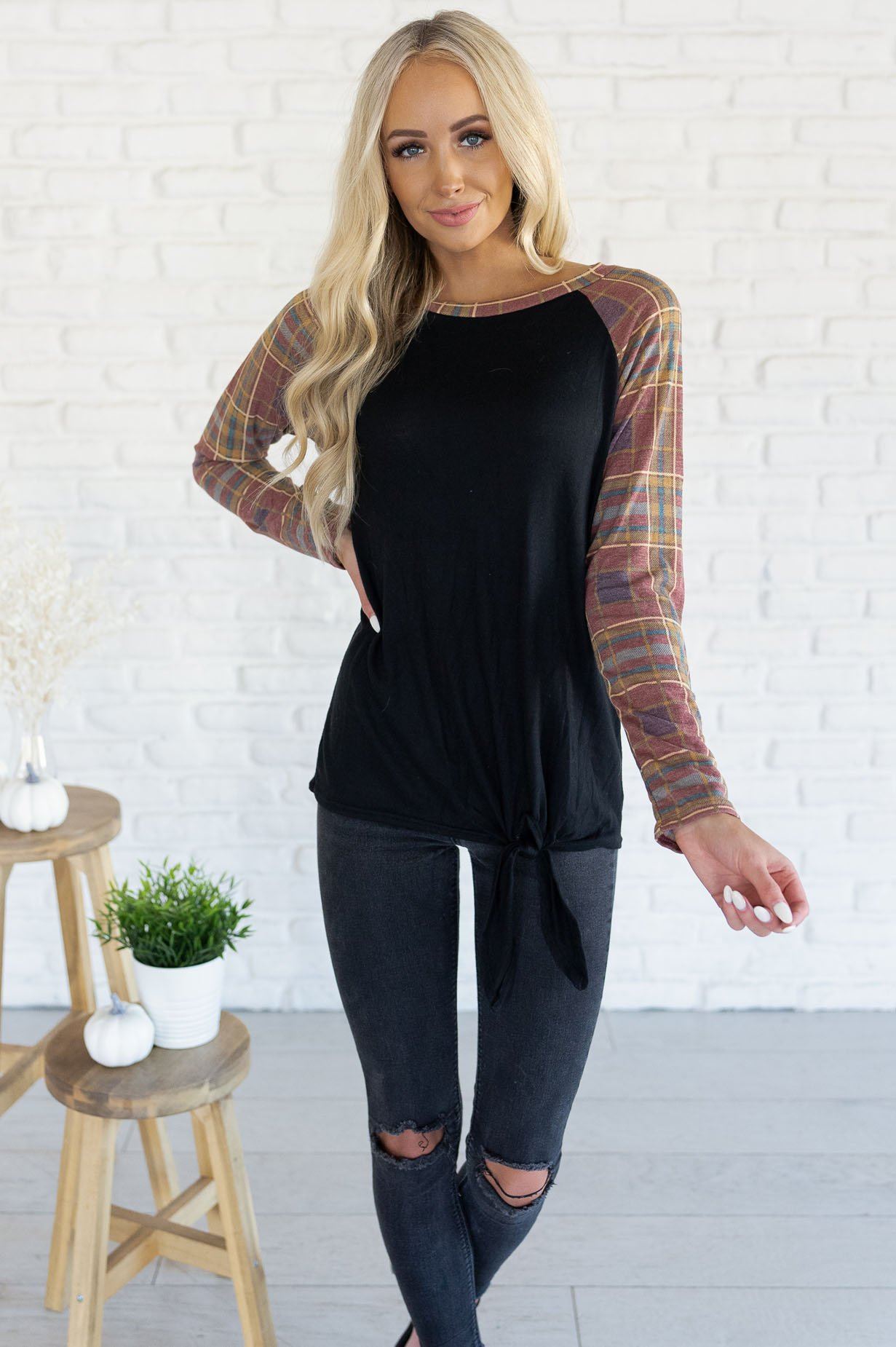 Thankful For You Modest Top Modest Dresses vendor-unknown 