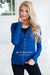 Snap Up Button Cardigan Tops vendor-unknown
