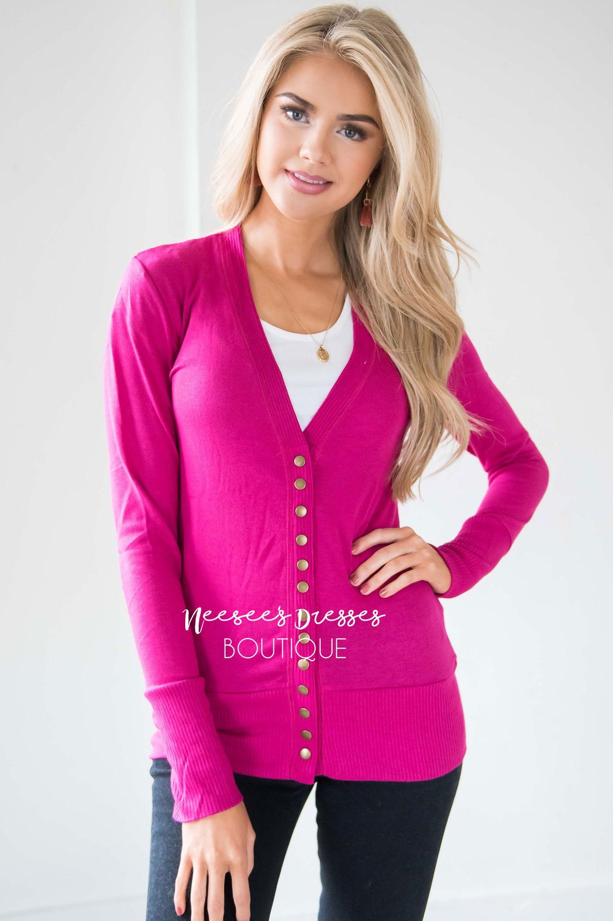 Trendy Button Puff Sleeve Cardigan Sweater - Elevate Your Style with P –  Youeni