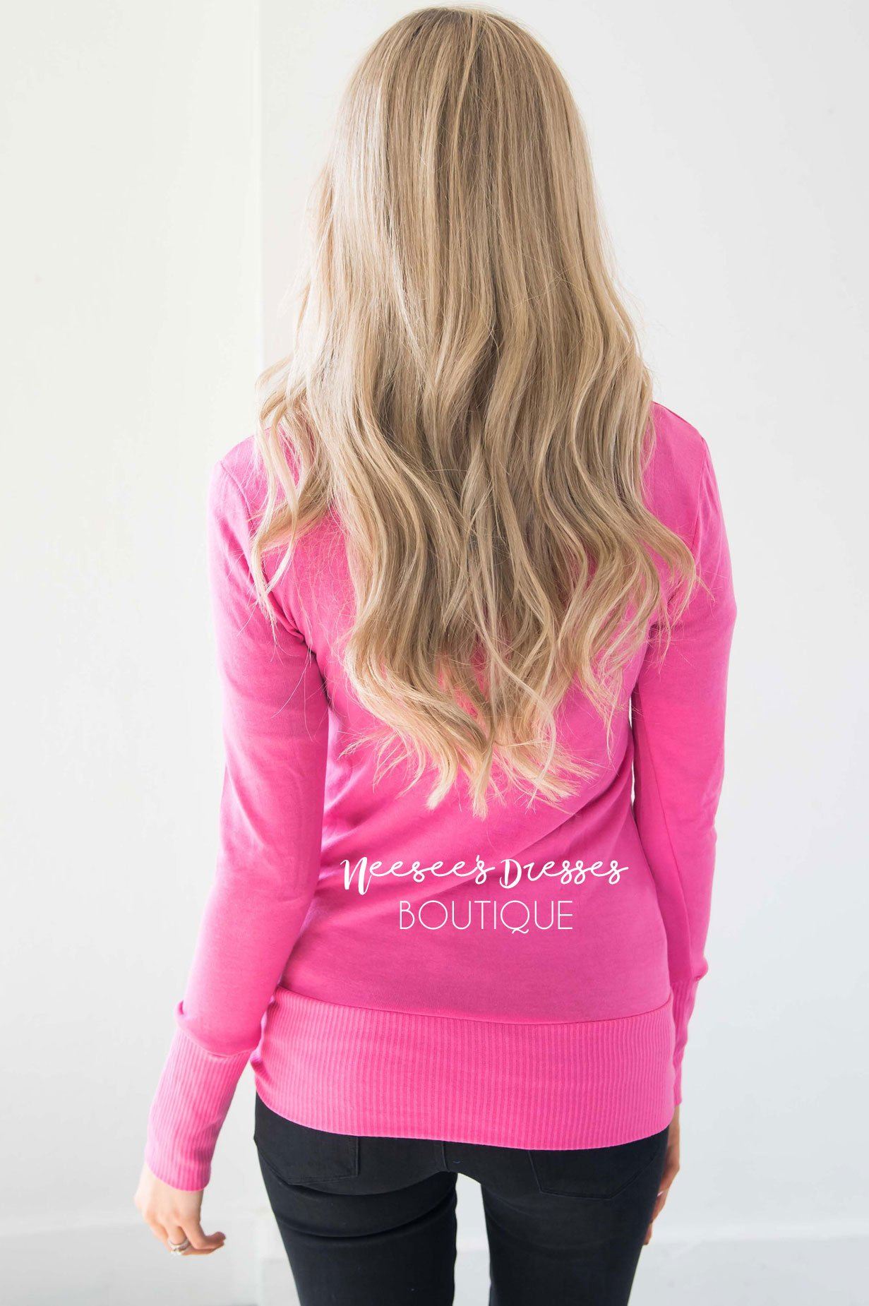 Snap Up Button Cardigan Tops vendor-unknown 