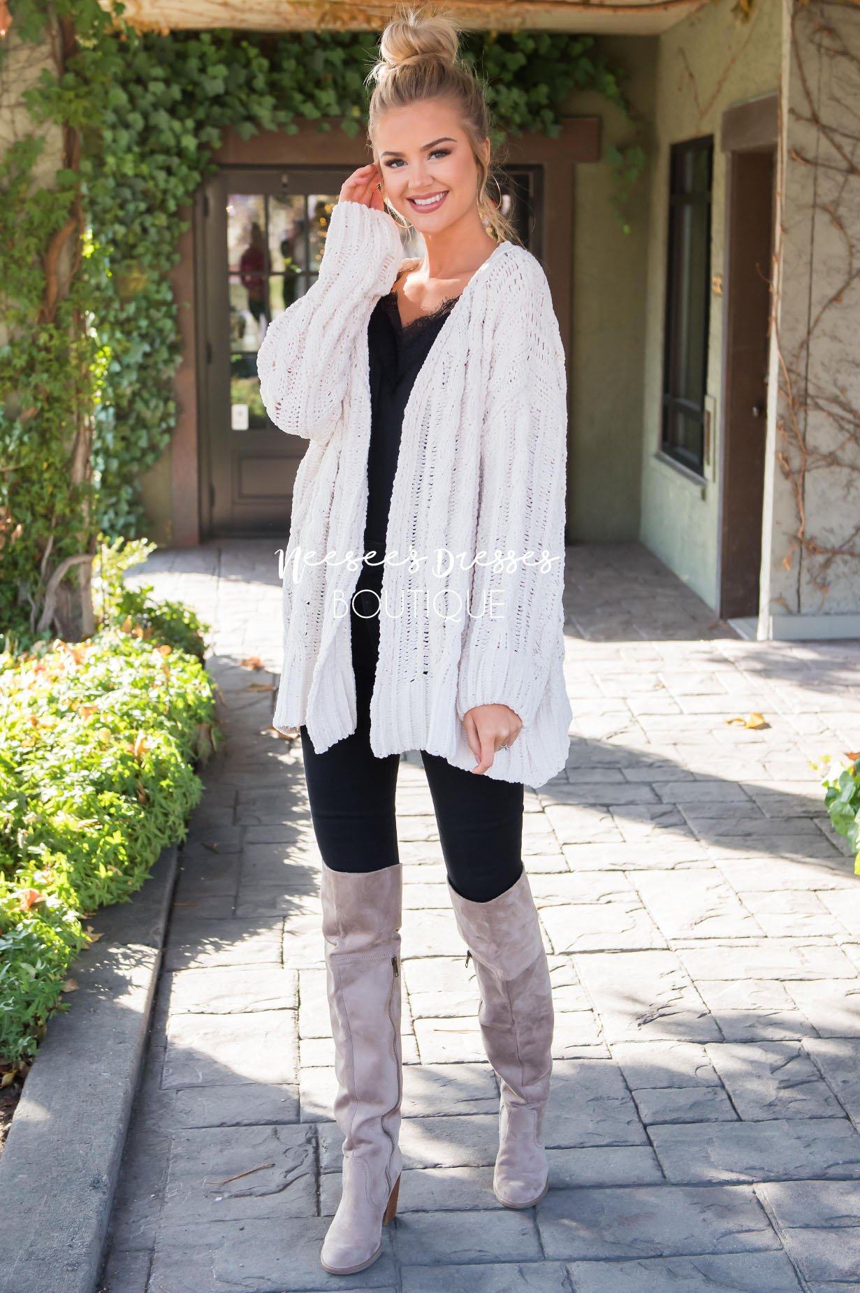 Snowy Days Cardigan Sweater Tops vendor-unknown 