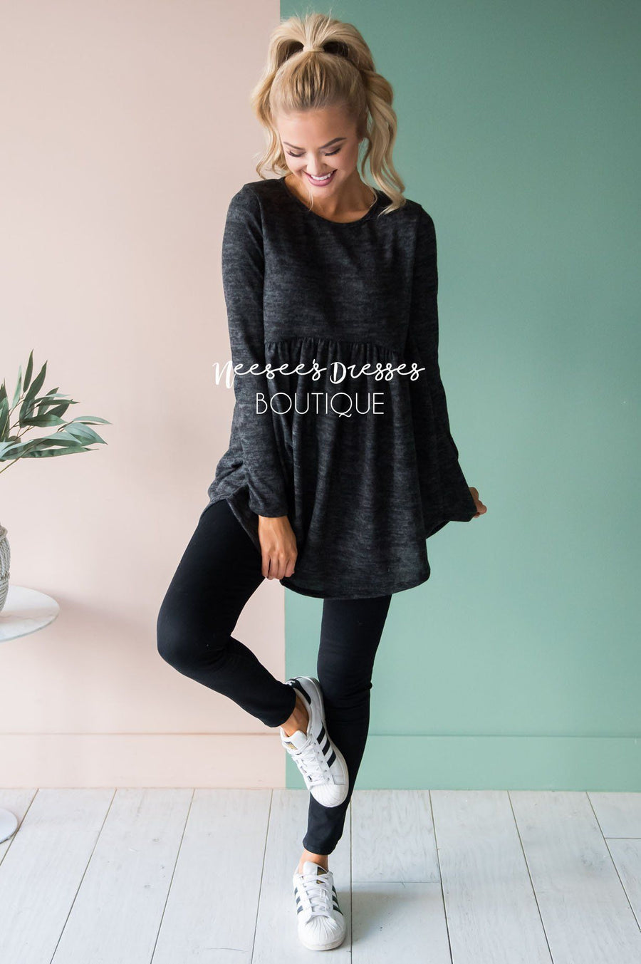 Soft Babydoll Sweater Modest Dresses vendor-unknown 