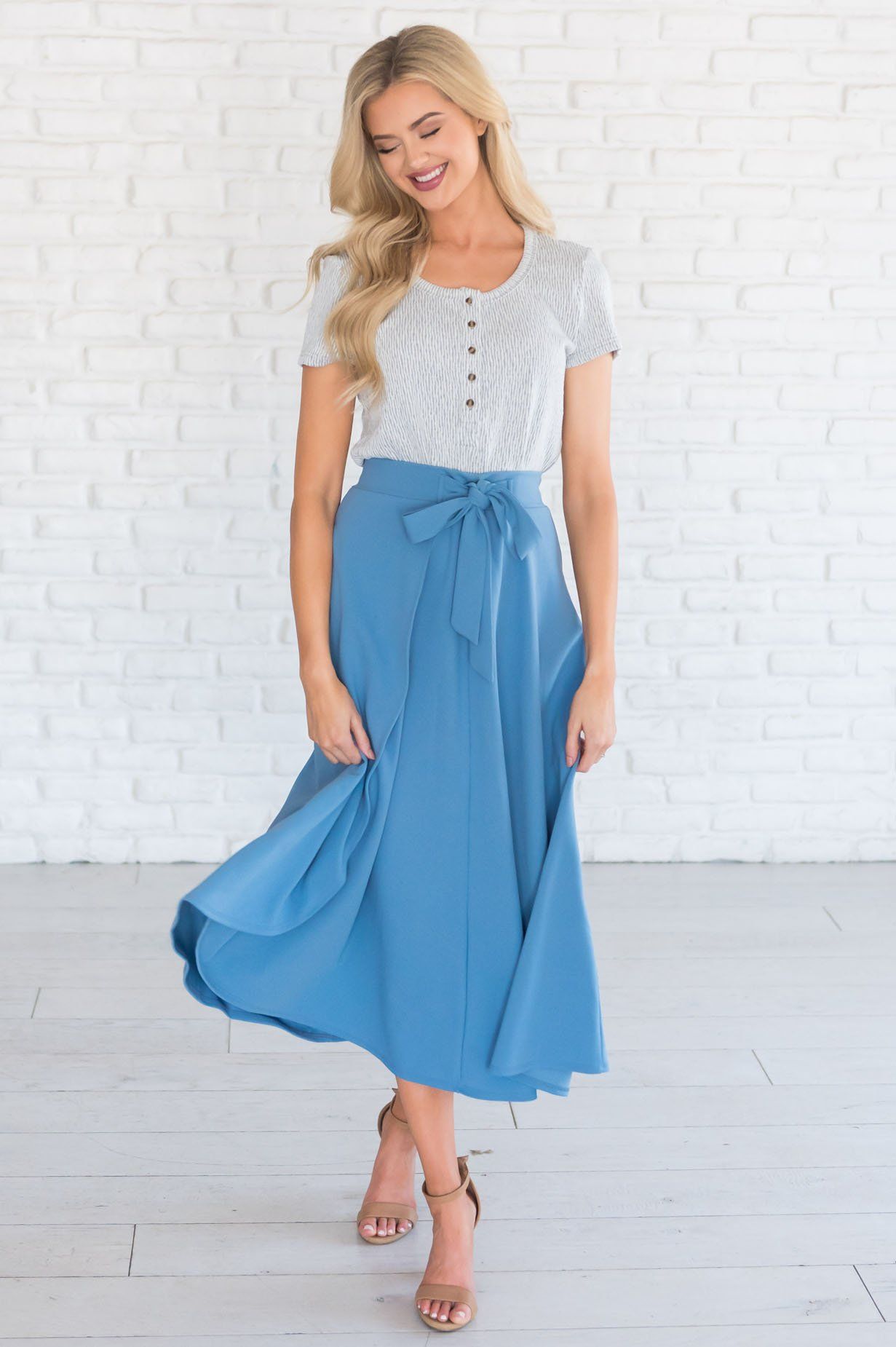 Stand By Our Love Modest Circle Skirt Modest Dresses vendor-unknown 