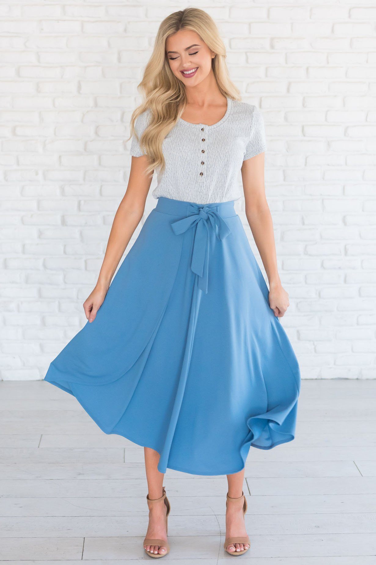 Stand By Our Love Modest Circle Skirt Modest Dresses vendor-unknown 