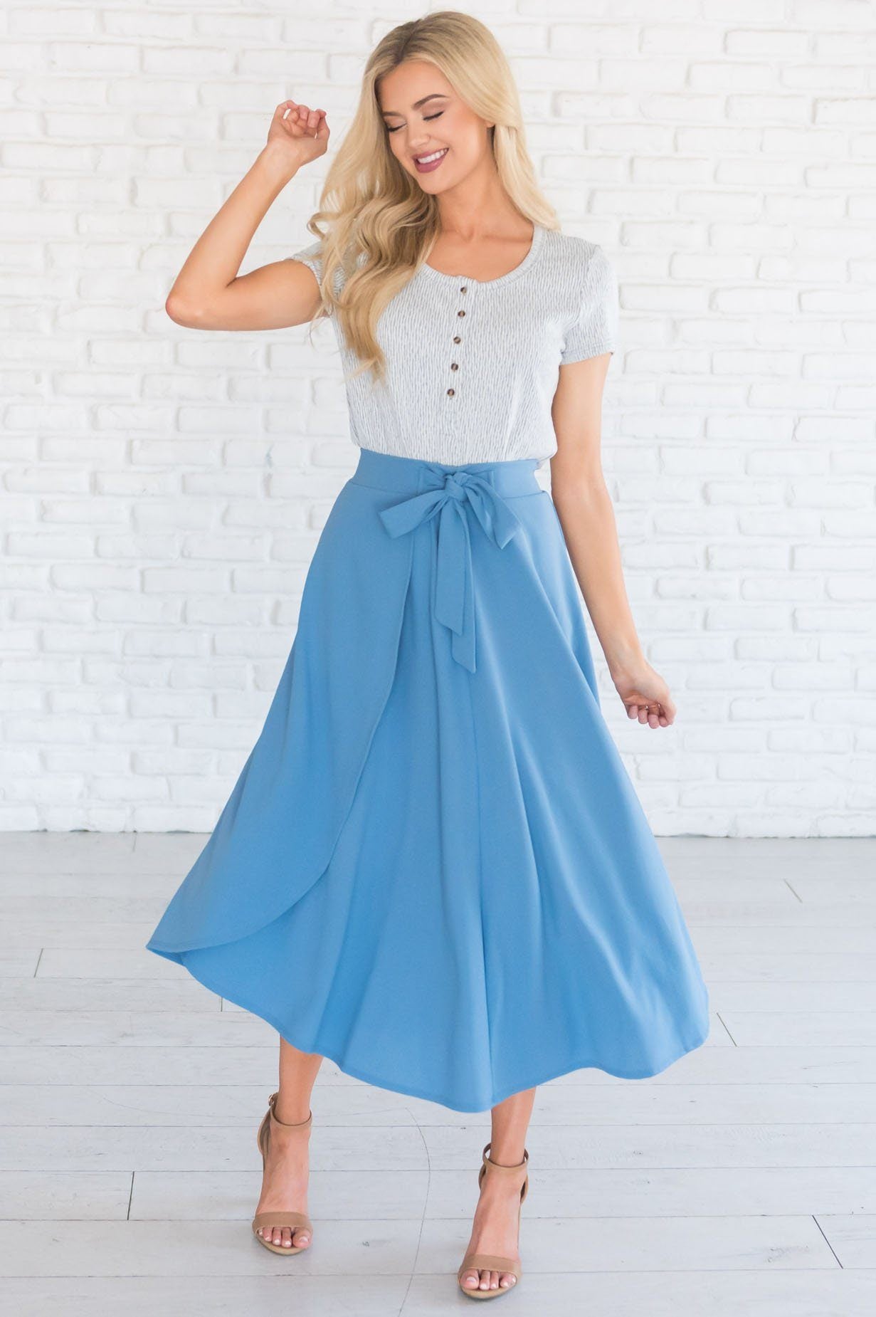 Stand By Our Love Modest Circle Skirt Modest Dresses vendor-unknown 