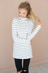 Happy times Striped Sweater Modest Dresses vendor-unknown