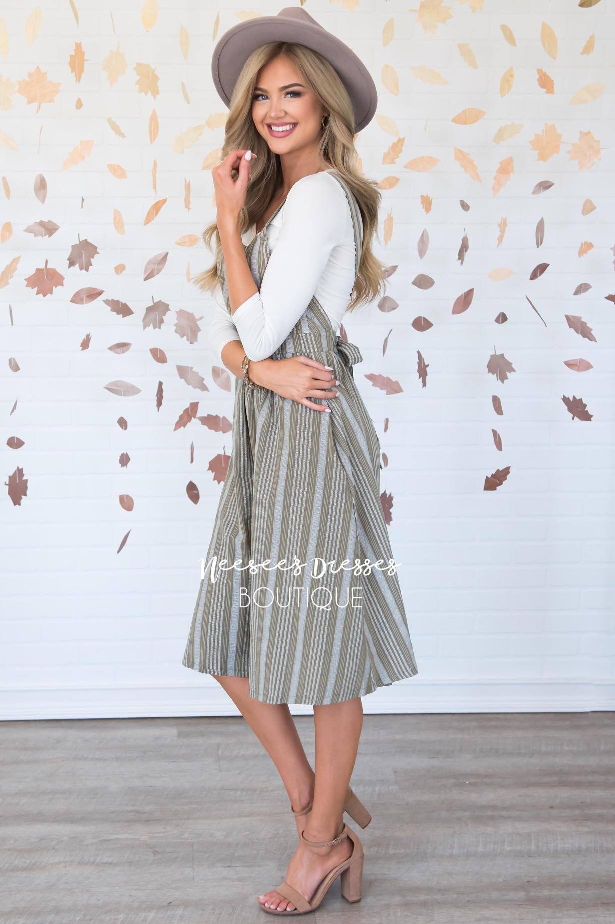 The Averi Overall Dress Modest Dresses vendor-unknown 