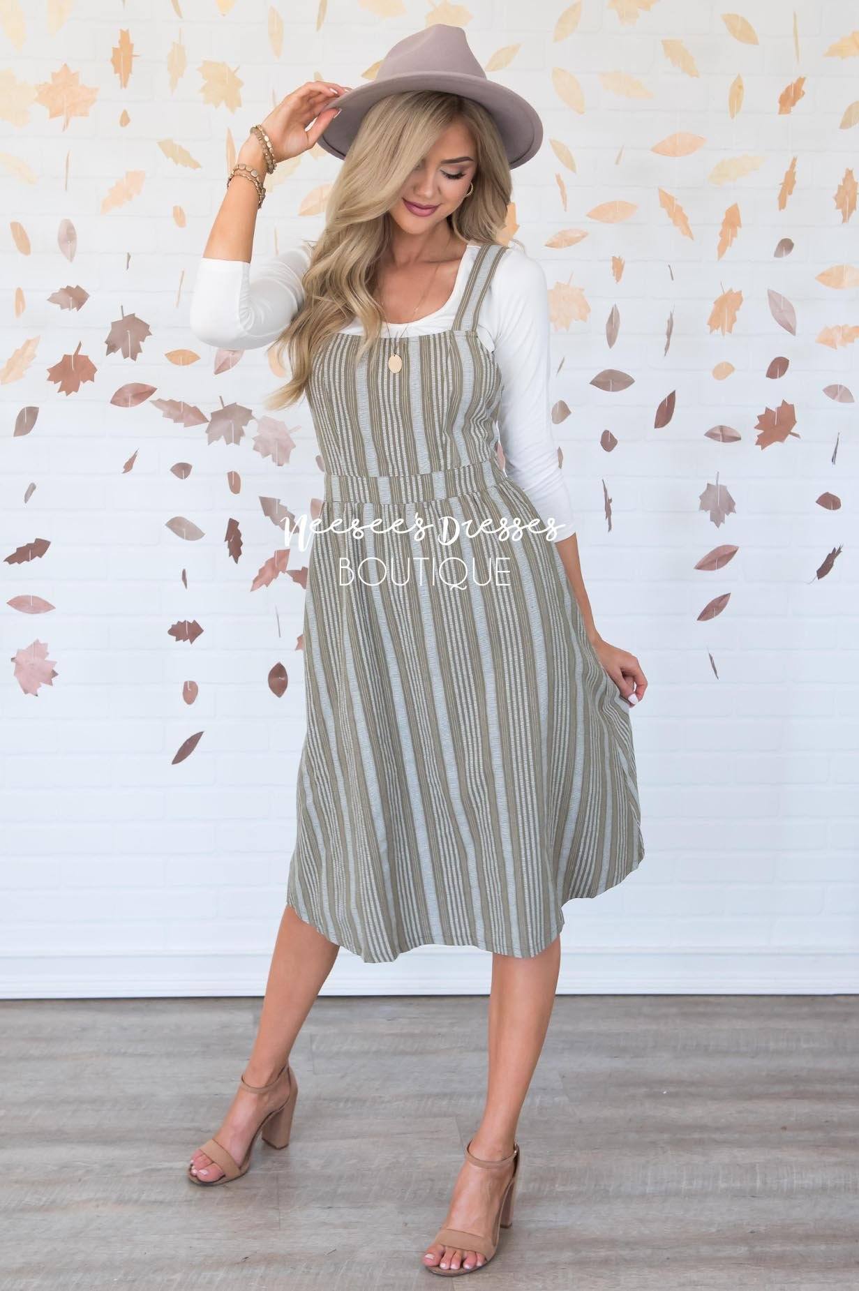 The Averi Overall Dress Modest Dresses vendor-unknown 