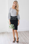 The Lindsay Bubble Sleeve Sweater Tops vendor-unknown