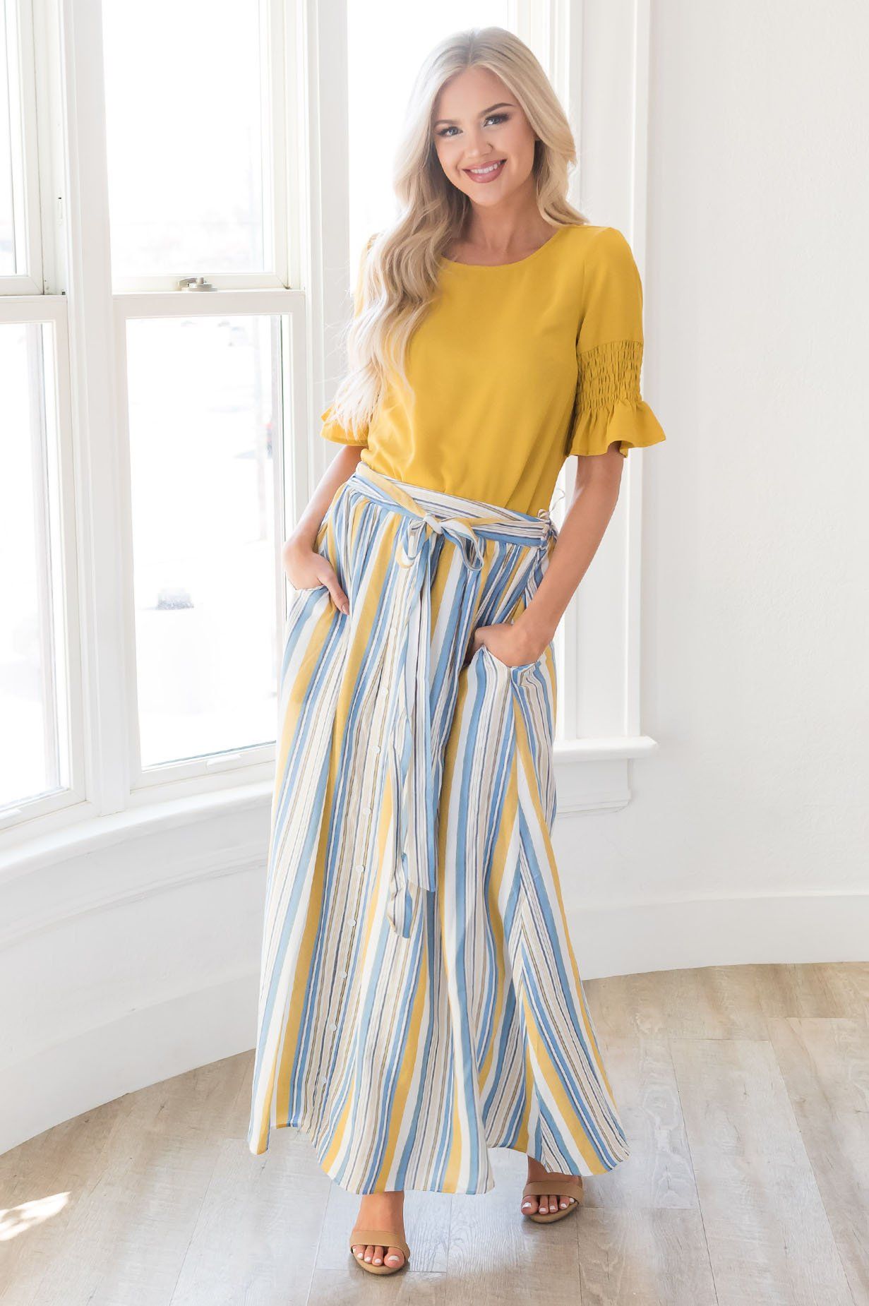 Charmed and Classy Maxi Skirt Skirts vendor-unknown 