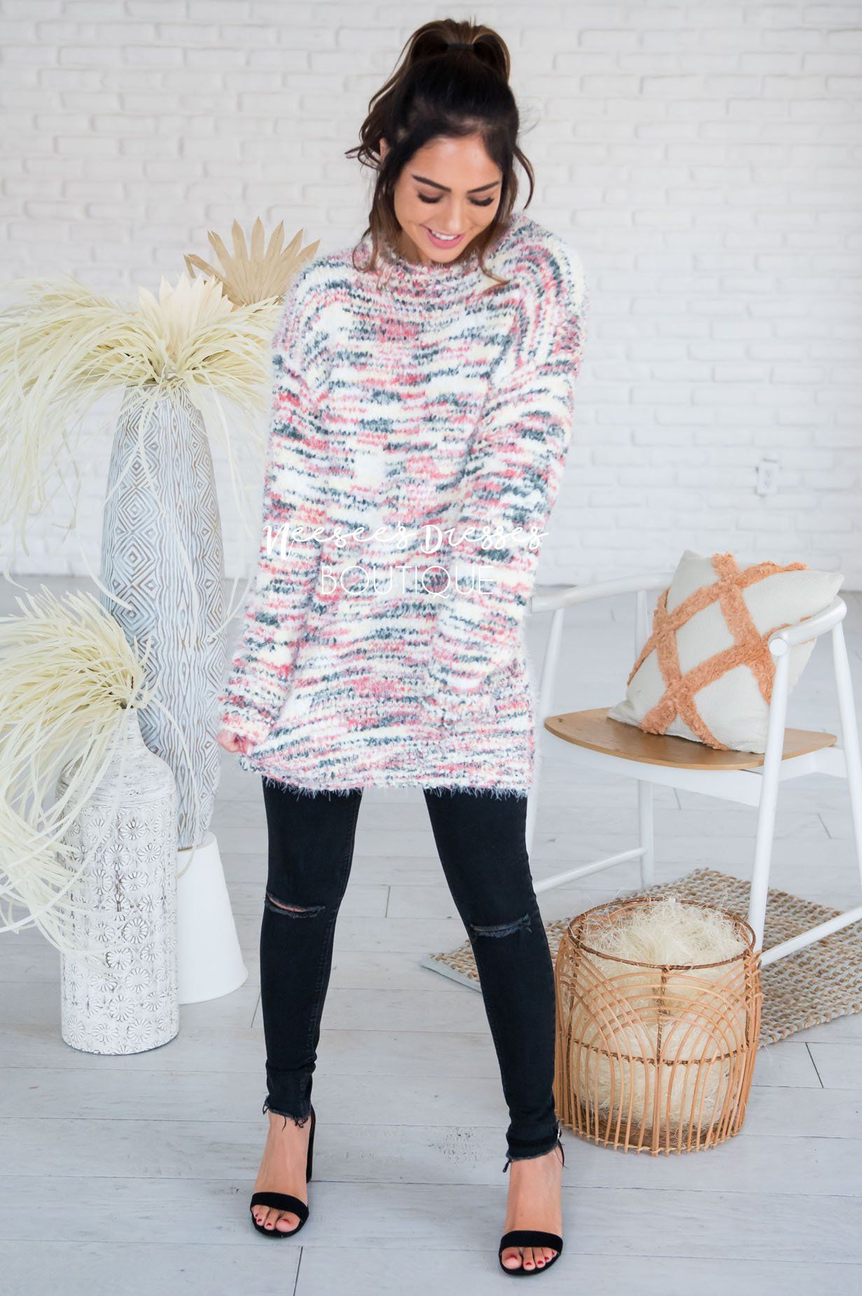 Sweet As Candy Sweater Modest Dresses vendor-unknown 