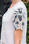 Be Courageous Crochet Sleeve Top Modest Dresses vendor-unknown
