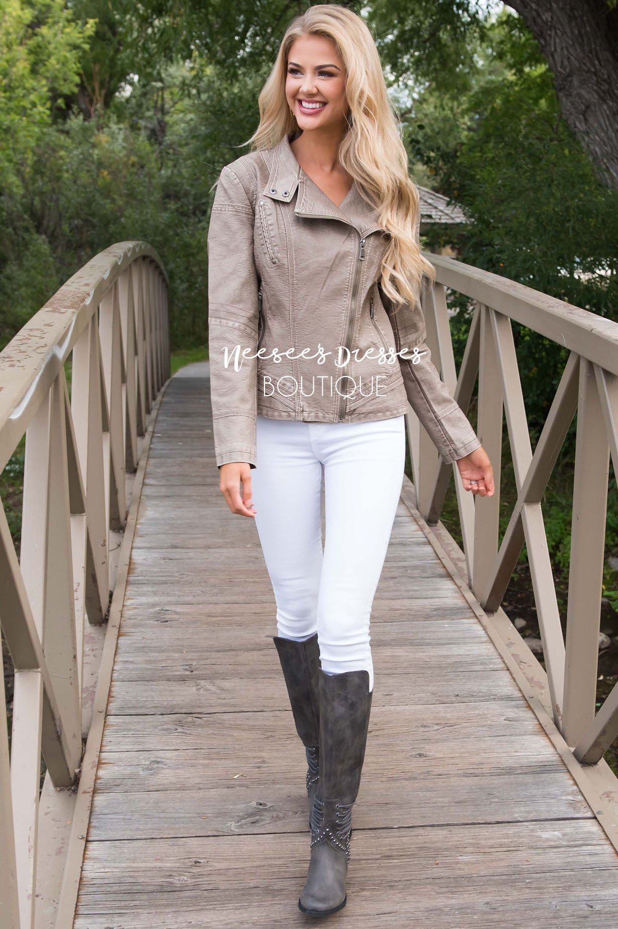 Big Dreamer Leather Jacket Tops vendor-unknown 