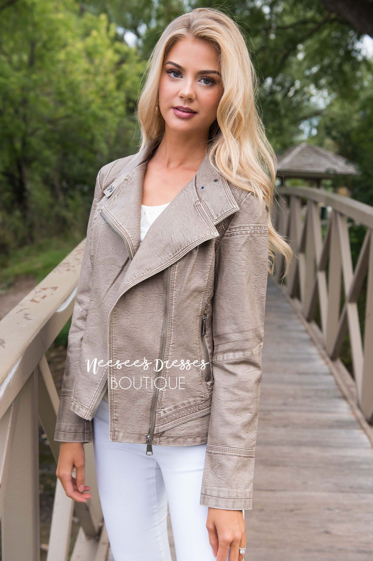 Big Dreamer Leather Jacket Tops vendor-unknown 