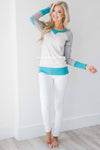 Bright & Bold Elbow Patch Sweater Tops vendor-unknown