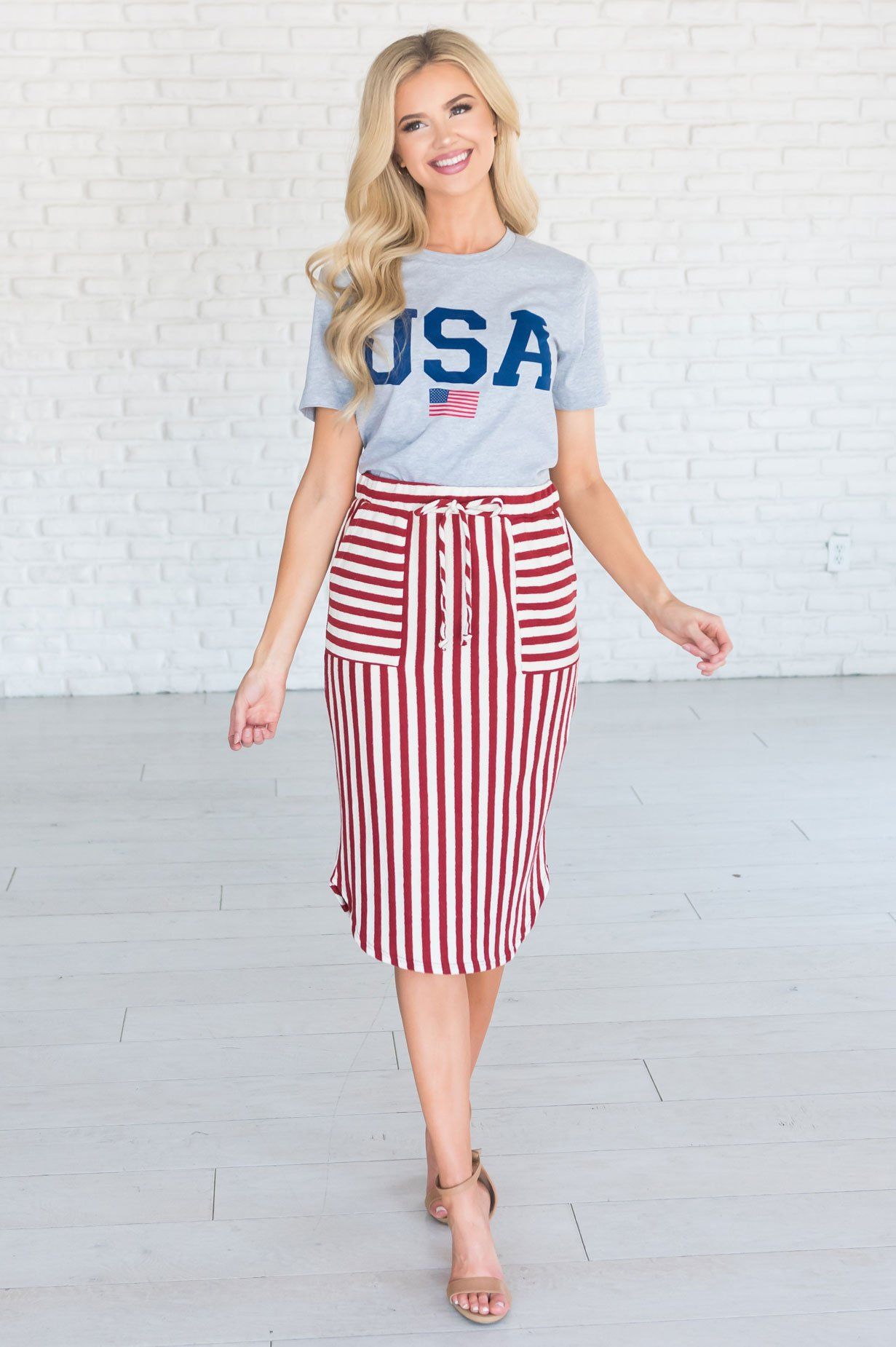 Made for Cool Nights Terry Modest Skirt Skirts vendor-unknown 