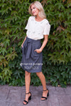 Time Stands Still Tie Skirt Modest Dresses vendor-unknown