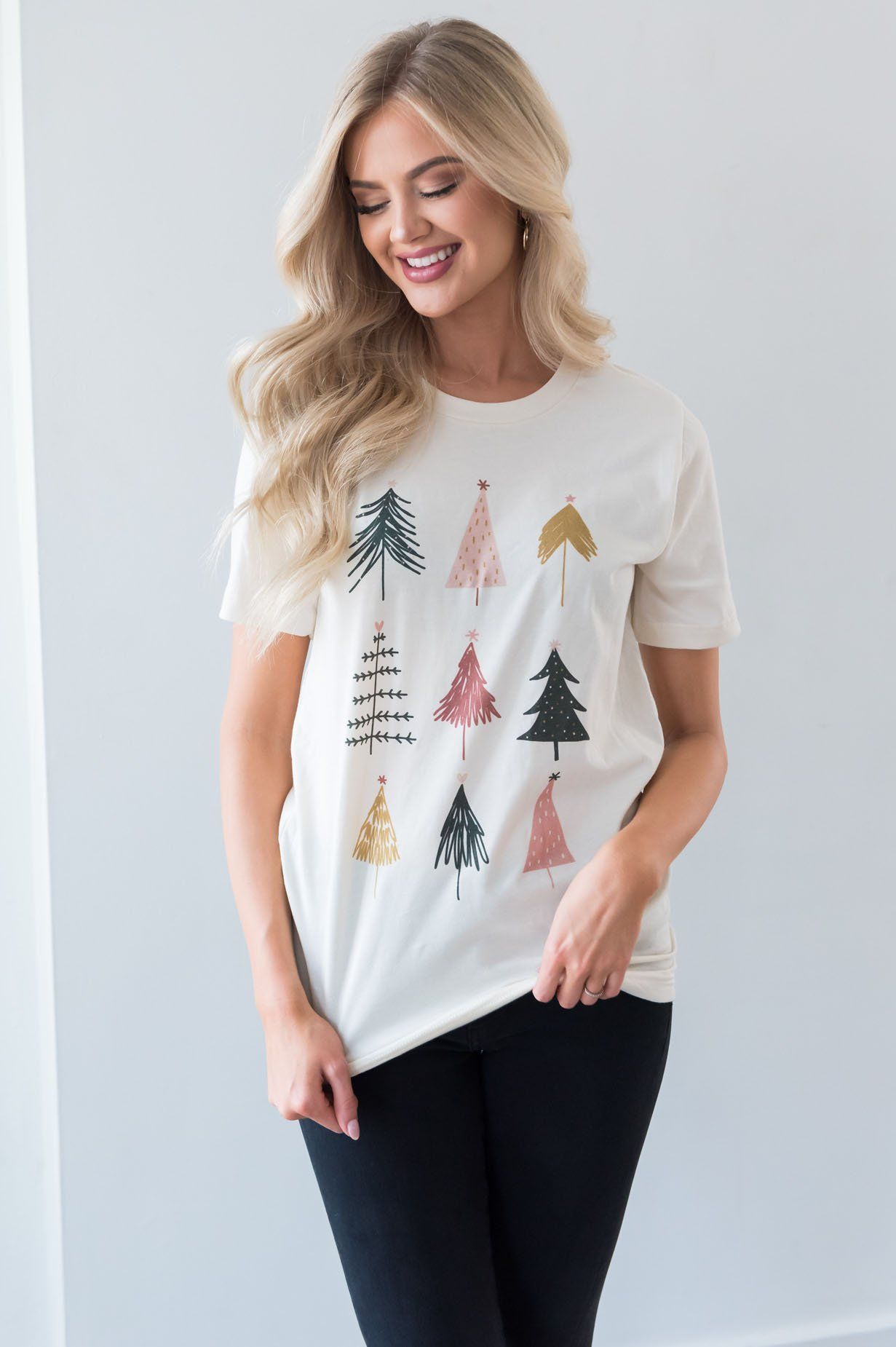 Christmas Trees Modest Tee Modest Dresses vendor-unknown 